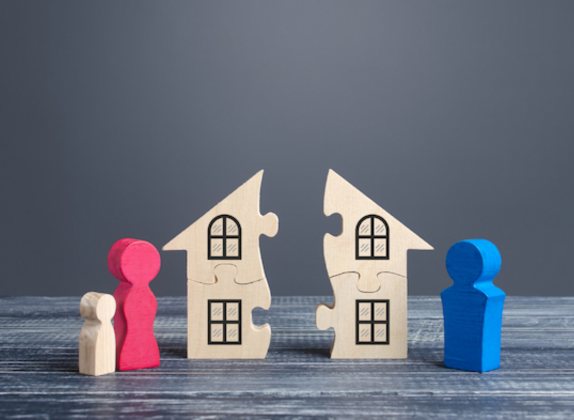 divorcio separación de bienes con hijos