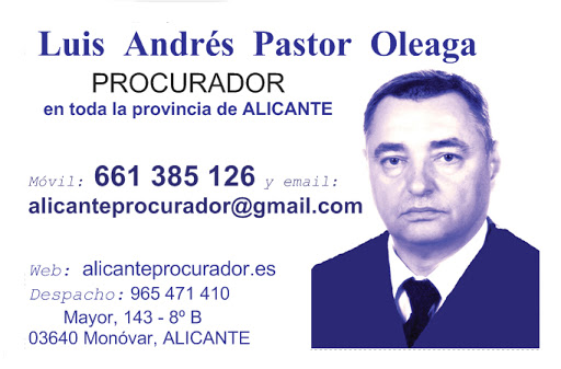 PROCURADOR Luis Andrés Pastor Oleaga
